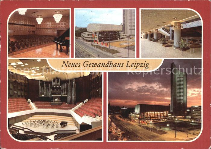 LEIPZIG Sachsen Neues Gewandhaus Hochhaus der Karl Marx Universitaet
