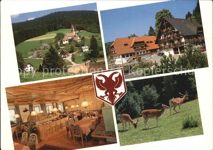 St Roman Wolfach Landgasthof Hotel Adler Kirche Rehe