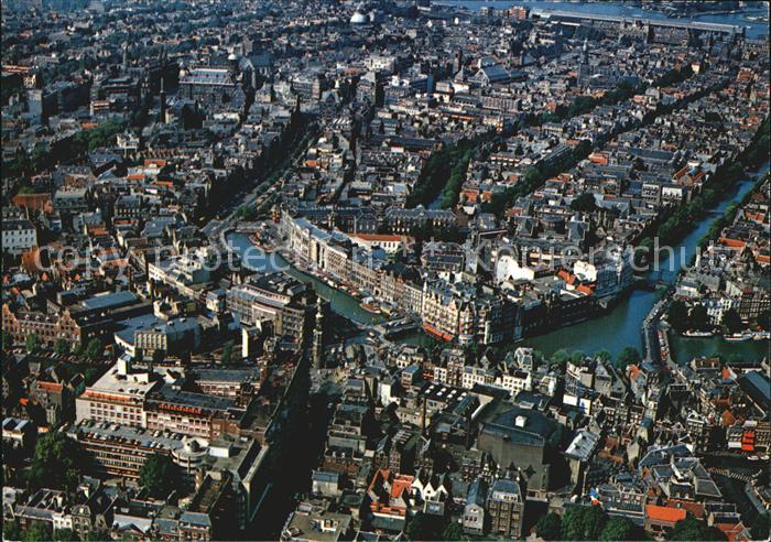 Amsterdam Niederlande Panorama centrum binnenstad Luchtopname