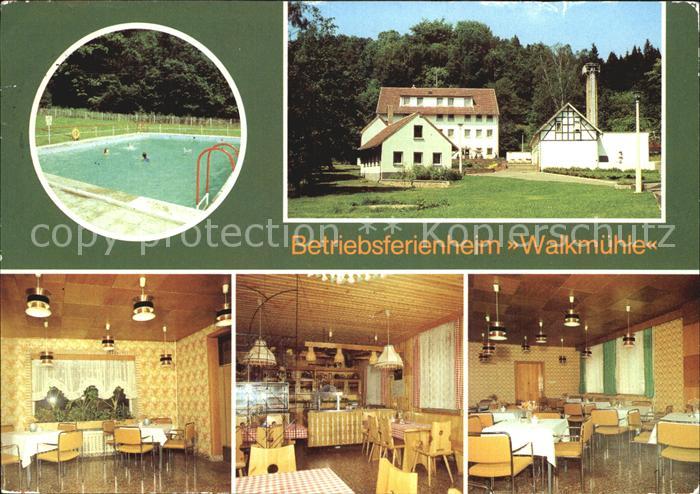 Muehltal Thueringen Betriebsferienheim Walkmuehle Raeumlichkeiten Schwimmbad