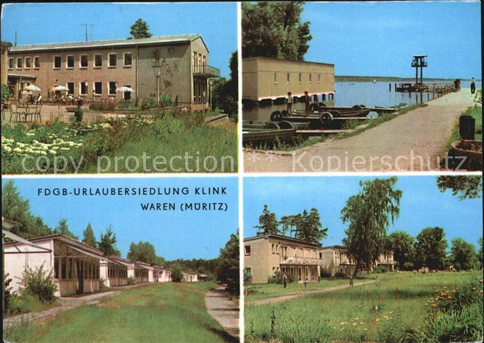 Klink Waren FDGB Urlaubersiedlung an der Mueritz
