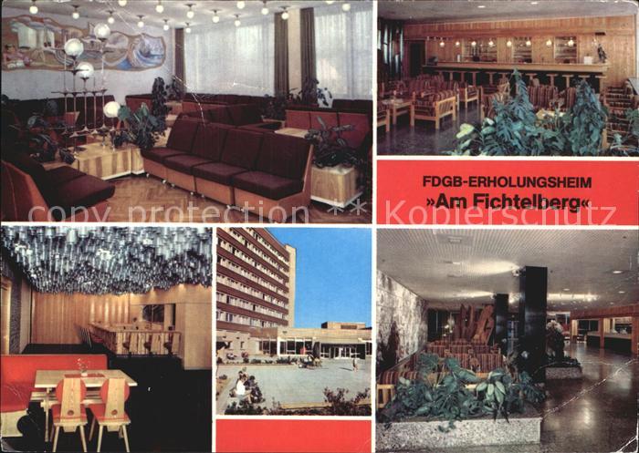 Oberwiesenthal Erzgebirge FDGB Erholungsheim Am Fichtelberg Buecherei Bar Steige