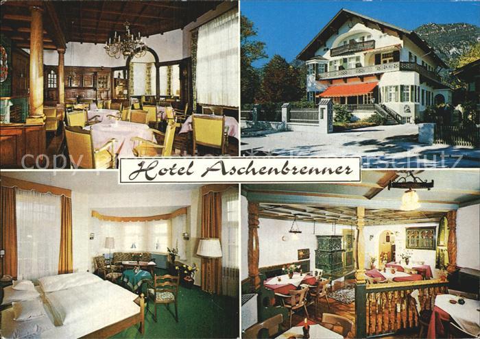 GARMISCH-PARTENKIRCHEN Bayern Hotel Aschenbrenner Huber Karte Nr 11.013
