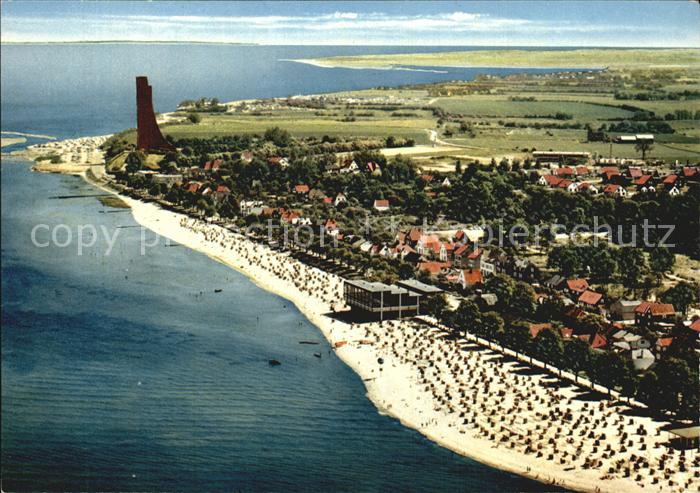Laboe Meerwasserbad Marine Ehrenmal Fliegeraufnahme