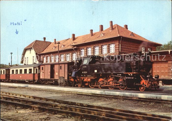 Kuehlungsborn Ostseebad Baederbahn Bad Doberan Dampflokomotive Bahnhof