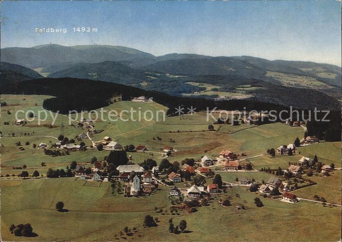 Saig Schwarzwald mit Blick zum Feldberg Fliegeraufnahme