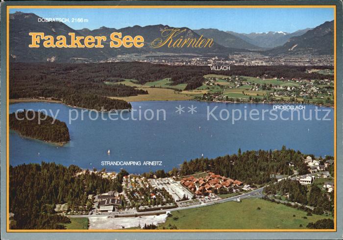 Finkenstein Faaker See Strandcamping Arneitz Drobollach Villach Dobratsch Fliege