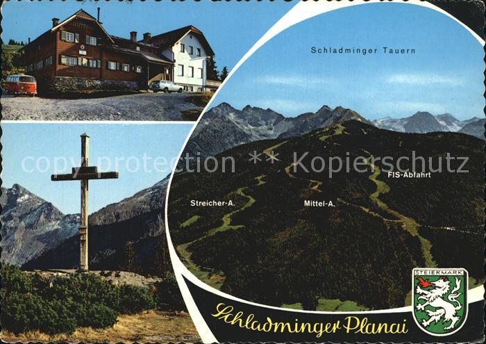 Schladming Obersteiermark Schladminger Huette Berghaus auf der Planai Gipfelkreu