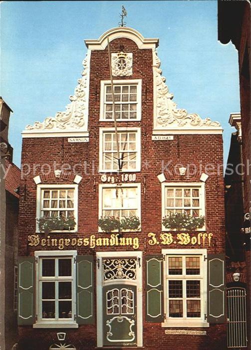 Leer Ostfriesland Haus Samson anno 1643 Wollfsches Haus Weingrosshandlung