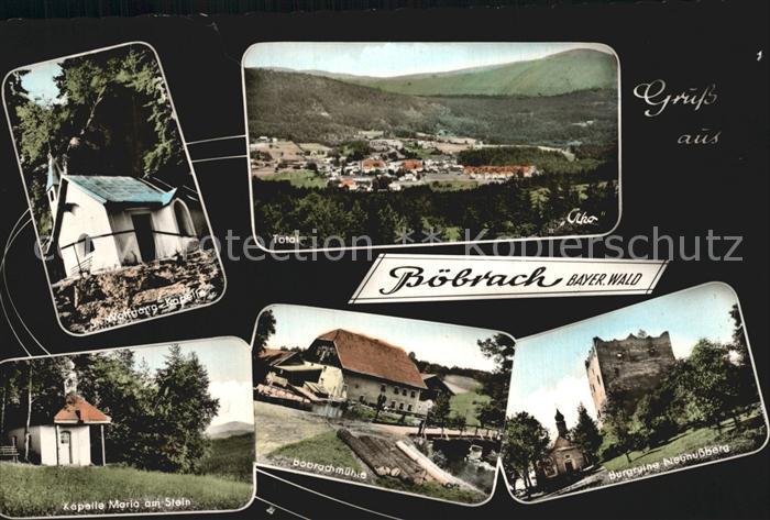 Boebrach Gesamtansicht Wolfgang Kapelle Burgruine Neunussberg Boebrachmuehle Kap