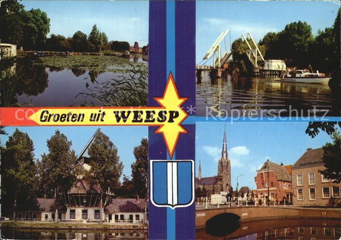 Weesp Teilansichten Kirche Hebebruecke