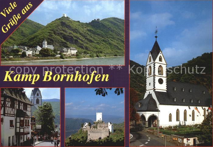 Kamp-Bornhofen Teilansichten Burg Kirche Ortspartie