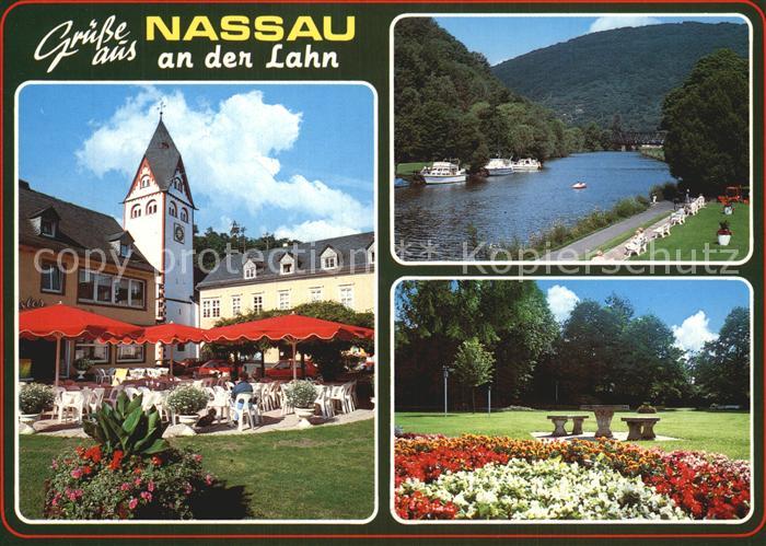 Nassau Lahn Gartenterrasse Restaurant Cafe Park Uferpromenade