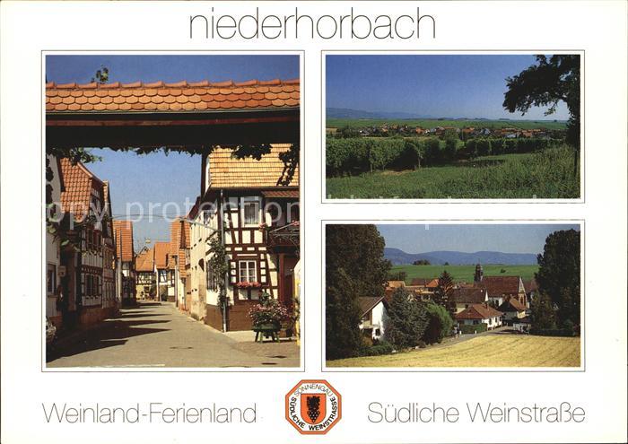 Niederhorbach Niederhorbach Ortsansichten Restaurant Buergerstube Landschaft Wei