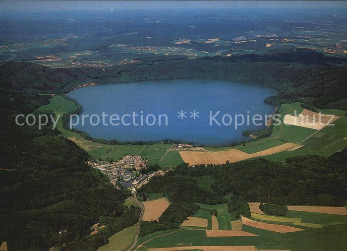 Maria Laach Glees Abtei Laacher See Fliegeraufnahme