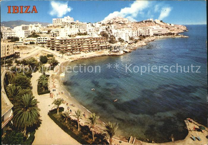 Ses Figueretes Playa Strand Kueste Fliegeraufnahme