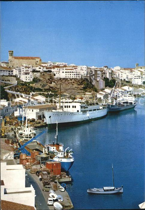 Mahon Vista parical del puerto Hafen Passagierschiff