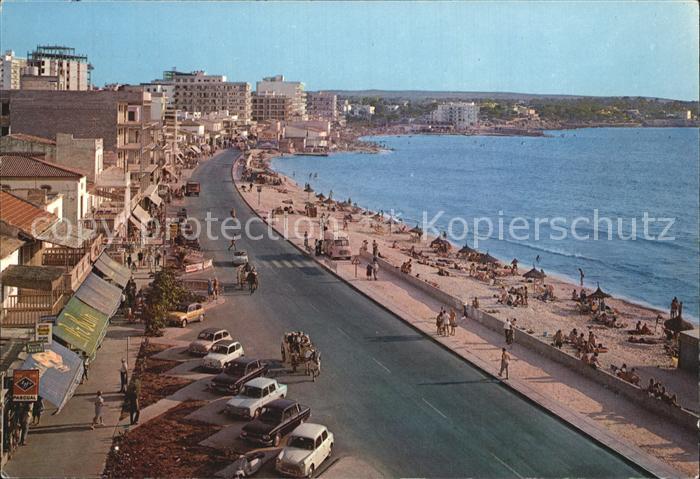 El Arenal Mallorca Vista parcial Strand Promenade