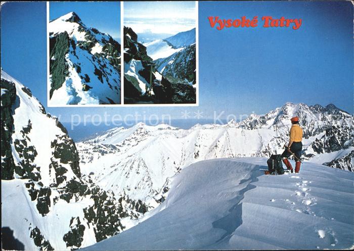 Vysoke Tatry Gebirgspanorama im Winter Hohe Tatra