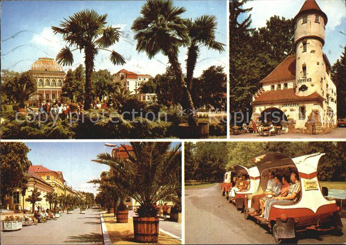 Frantiskovy Lazne Namesti Miru Kavarna Zamecek Narodni trida Vyletni vlacek