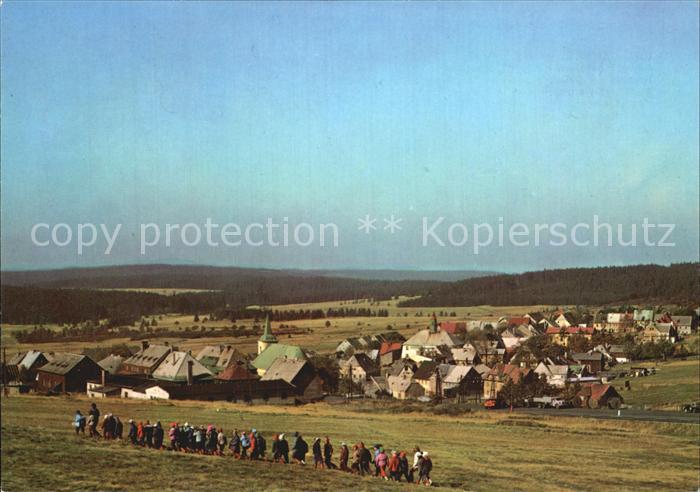 Bozi Dar Gottesgab Panorama Hoechstgelegene Stadt in Boehmen