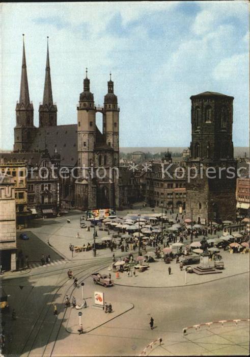 Halle Saale Markt Kirche Roter Turm