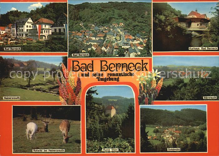 Bad Berneck und Umgebung Kurhaus Ruine Stein Rotwild