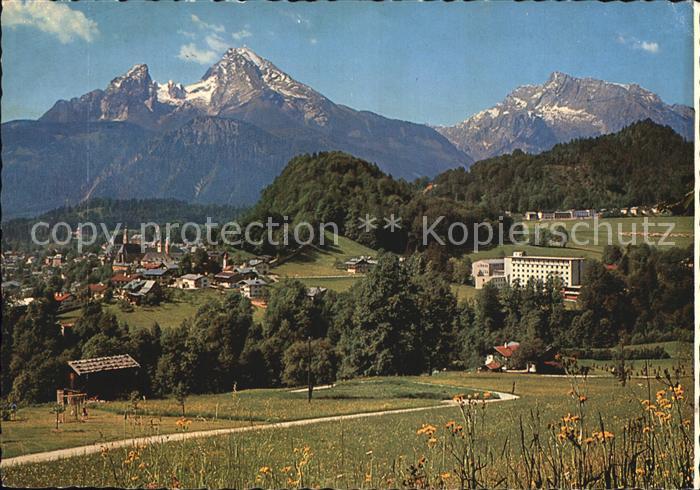 BERCHTESGADEN Bayern Panorama mit Watzmann und Hochkalter Berchtesgadener Alpen