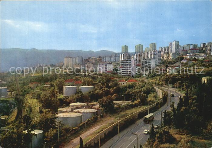 Rijeka Fiume Teilansicht Hochhaeuser