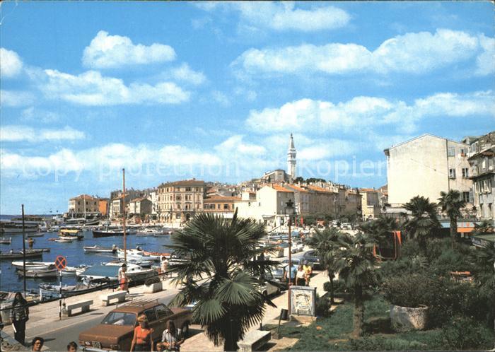 Rovinj Istrien Hafen Uferpromenade