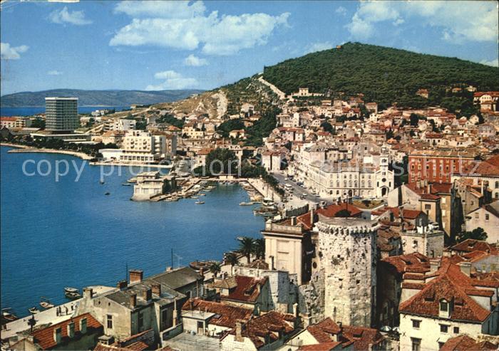 Split Spalato Panorama Hafen
