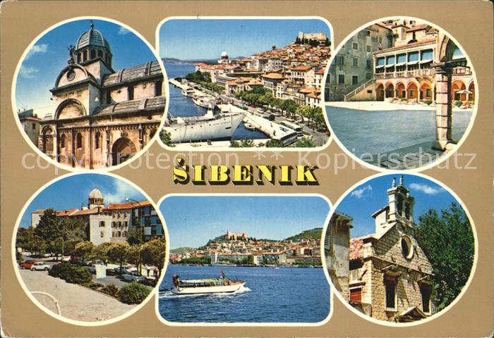 Sibenik Teilansichten Hafen Promenade