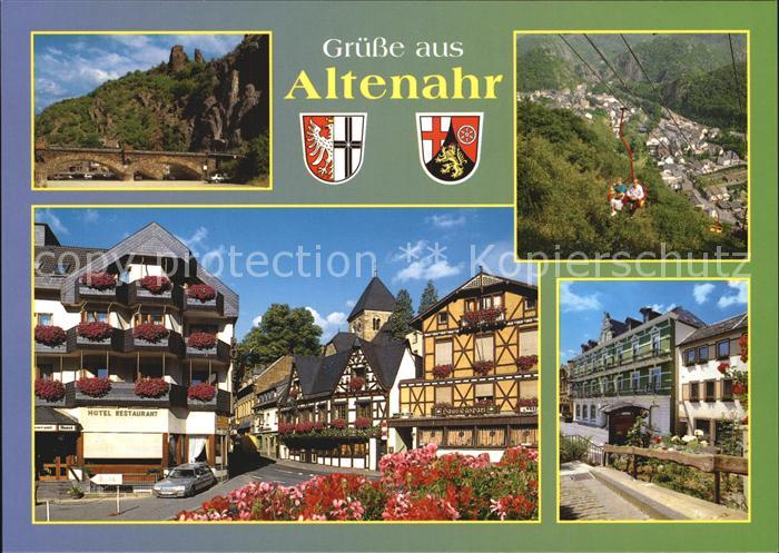 Altenahr Hotel Restaurant Sessellift Bruecke Burgruine