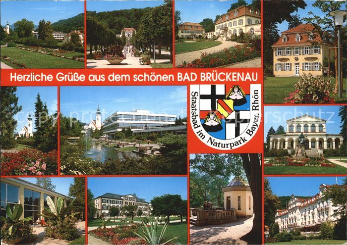 Bad Brueckenau Kurhaeuser Kurpark Staatsbad Naturpark Bayer. Rhoen
