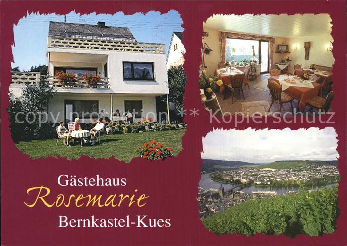 BERNKASTEL-KUES Berncastel Rheinland-Pfalz Gaestehaus Rosemarie Moseltal