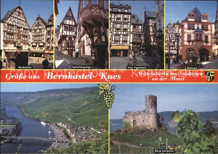 BERNKASTEL-KUES Berncastel Rheinland-Pfalz Marktplatz Spitzhaeuschen historische