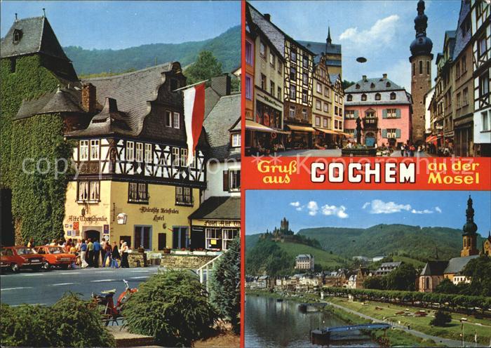 Cochem Mosel Alte Thorschenke Marktplatz Mosel Promenade Reichsburg