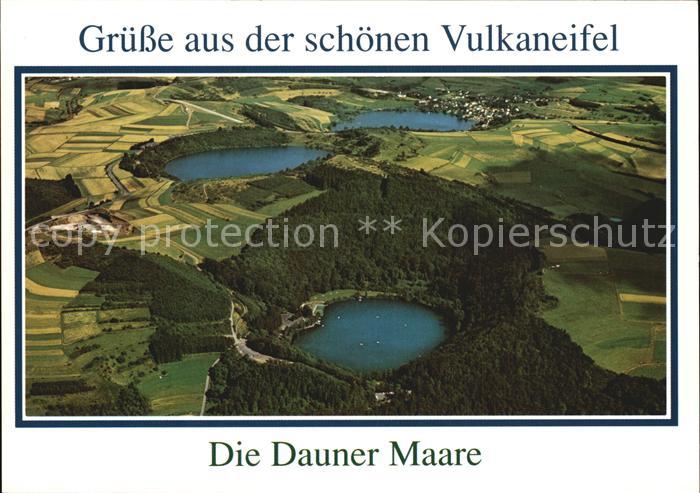 Daun Eifel Dauner Maare Vulkaneifel Fliegeraufnahme