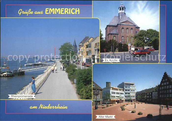 Emmerich Rhein Promenade Kirche Alter Markt
