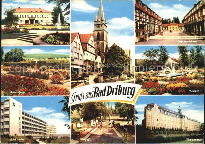 Bad Driburg Kurhaus Kirche Kurpark Missionshaus Minigolf BfA Heim