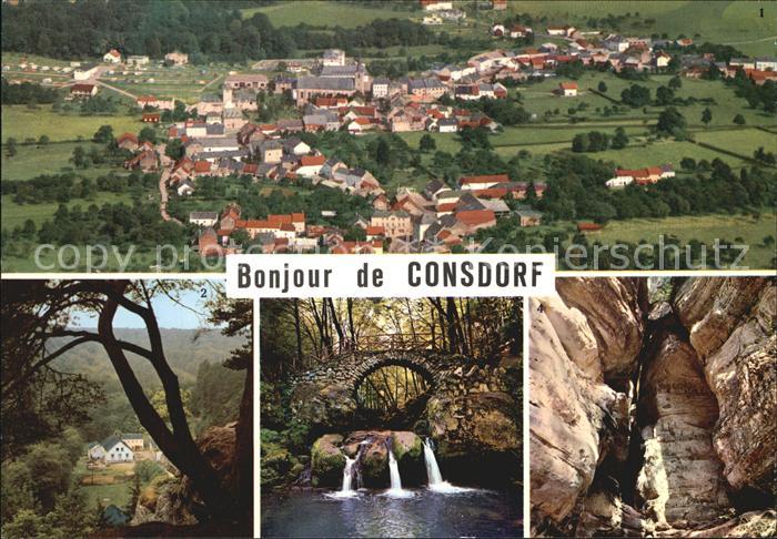 Consdorf Burgkapp Schiessentuempel Wasserfall Kohlscheuer Felsenhoehle