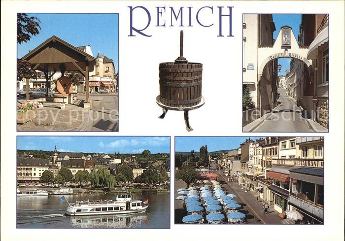 Remich Meule Pressoir Porte St Nicolas Moselle Bateau Esplanade