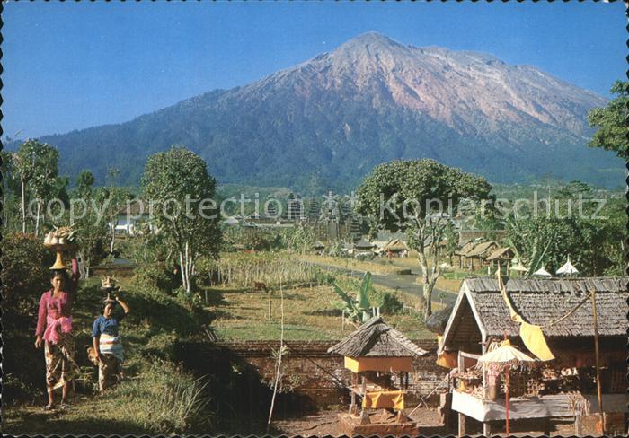 Bali Indonesien Sacred Mt Agung Village