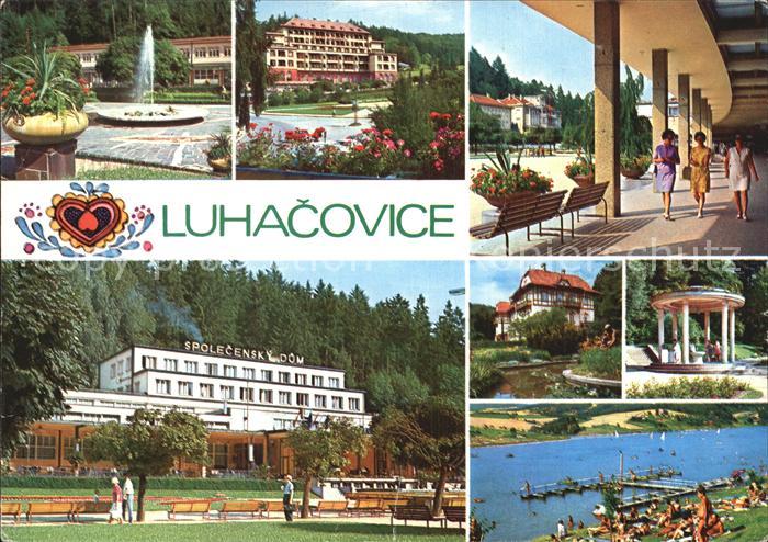 Luhacovice Fontana Sanatorium Palace Kolonada Spolecensky dum Pramen Ottovka Kou