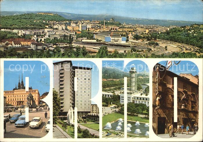 Brno Bruenn Gesamtansicht Platz Interhotel Continental Plzenska Pivnice Stopka