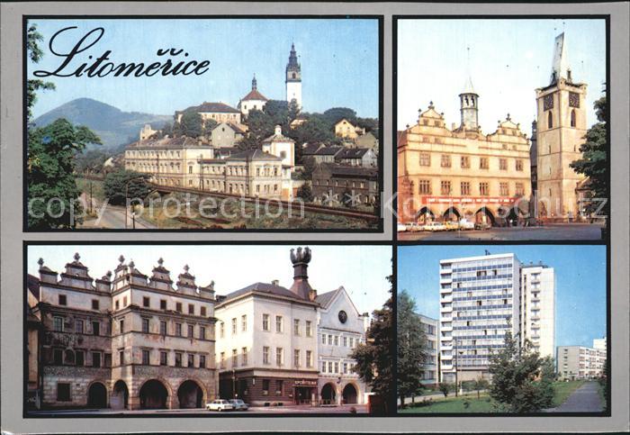 Litomerice Leitmeritz Nordboehmen Teilansichten Gebaeude