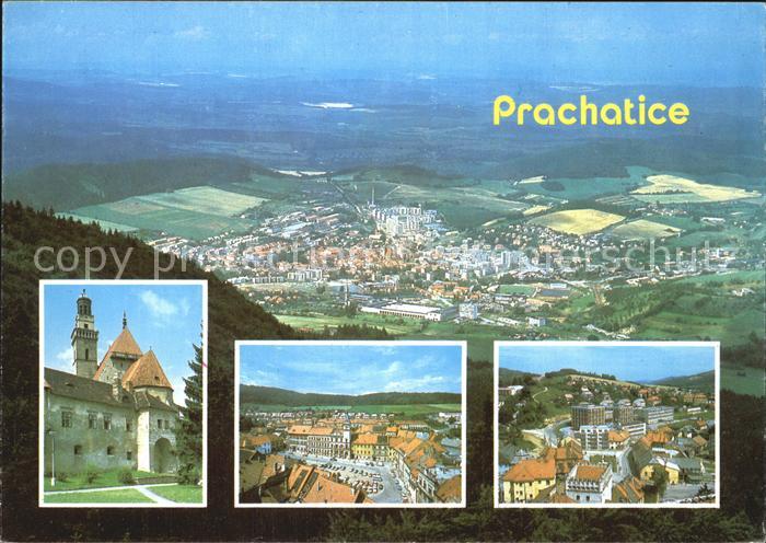 Prachatice Prachatitz Panorama Teilansichten