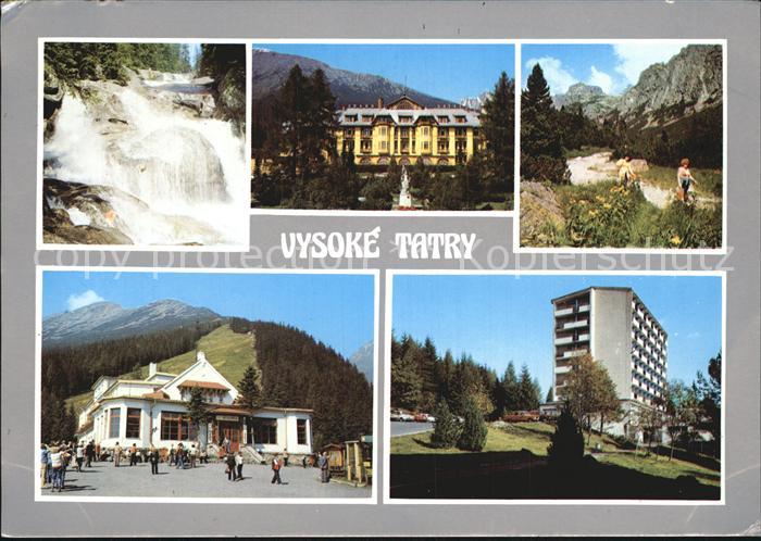 Vysoke Tatry Tatransky narodny park Wasserfall Hotel Hohe Tatra