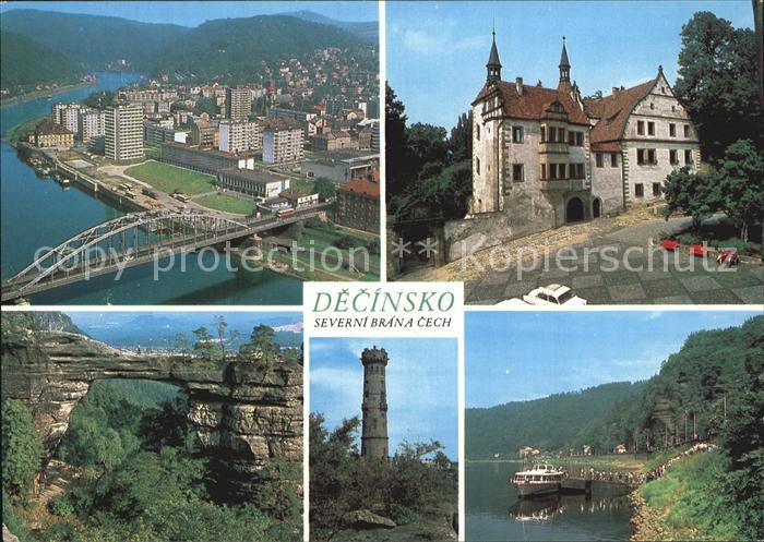 Decin Boehmen Benesov nad Ploucnici Zamek Pravcicka brana Sneznik rozhledna Pris