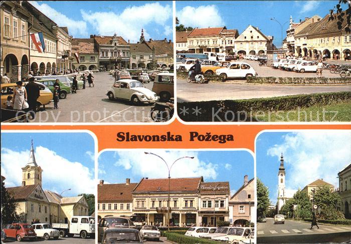 Slavonska Pozega Teilansichten Innenstadt Platz Kirche